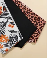 Culotte taille basse sans couture pour femme à imprimé léopard — miniature 2