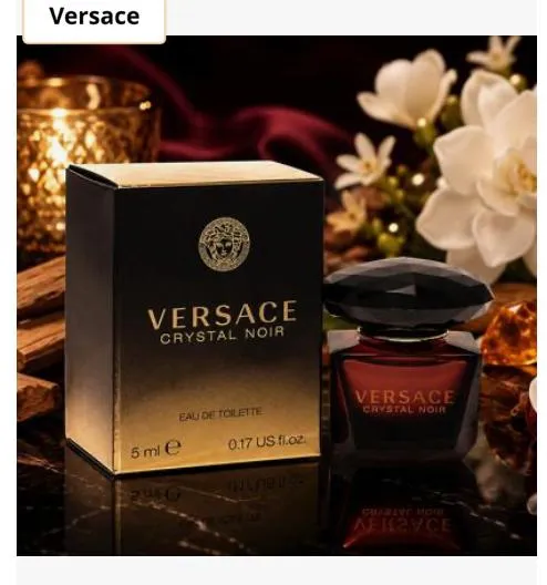 Versace Crystal Noir – Mini parfum pour femme, 5 ml